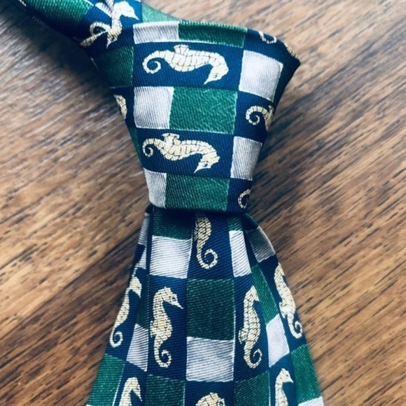 Dunhill “Captain Seahorse” Silk Tie - Picture 3 of 8